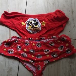 Red and yellow Disney panties